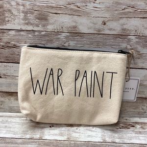Rae Dunn War Paint Makeup Cosmetic Bag